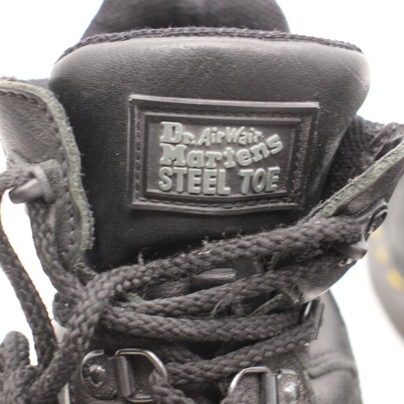Doc Dr. Martens Industrial Steel Toe Black Leather Men\'s UK 8 US 9 Work England main image 13
